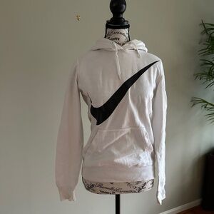 White Nike Slim Fit Hoodie Size S